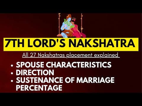 7th Lord Nakshatra – Part 2: Marriage Destiny from Jyeshtha to Revati -DKSCORE 7th Lord Nakshatra – Part 2: Marriage Destiny from Jyeshtha to Revati -DKSCORE