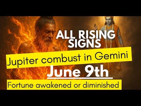 Jupiter Combust in Gemini: Awakening or Diminishing Fortune? -DKSCORE Jupiter Combust in Gemini: Awakening or Diminishing Fortune? -DKSCORE