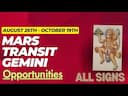 Mars in Gemini Aug 26 to Oct 19th 2024: Astrological Impacts on All Ascendant Signs -DKSCORE Mars in Gemini Aug 26 to Oct 19th 2024: Astrological Impacts on All Ascendant Signs -DKSCORE