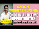 May 2025 Monthly Predictions - Jupiter and Rahu/Ketu Transit Insights -DKSCORE May 2025 Monthly Predictions - Jupiter and Rahu/Ketu Transit Insights -DKSCORE