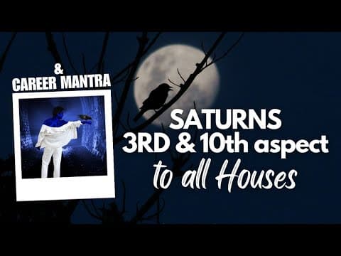 Career Success: Saturn's Third and Tenth Aspects in Vedic Astrology -DKSCORE Career Success: Saturn's Third and Tenth Aspects in Vedic Astrology -DKSCORE