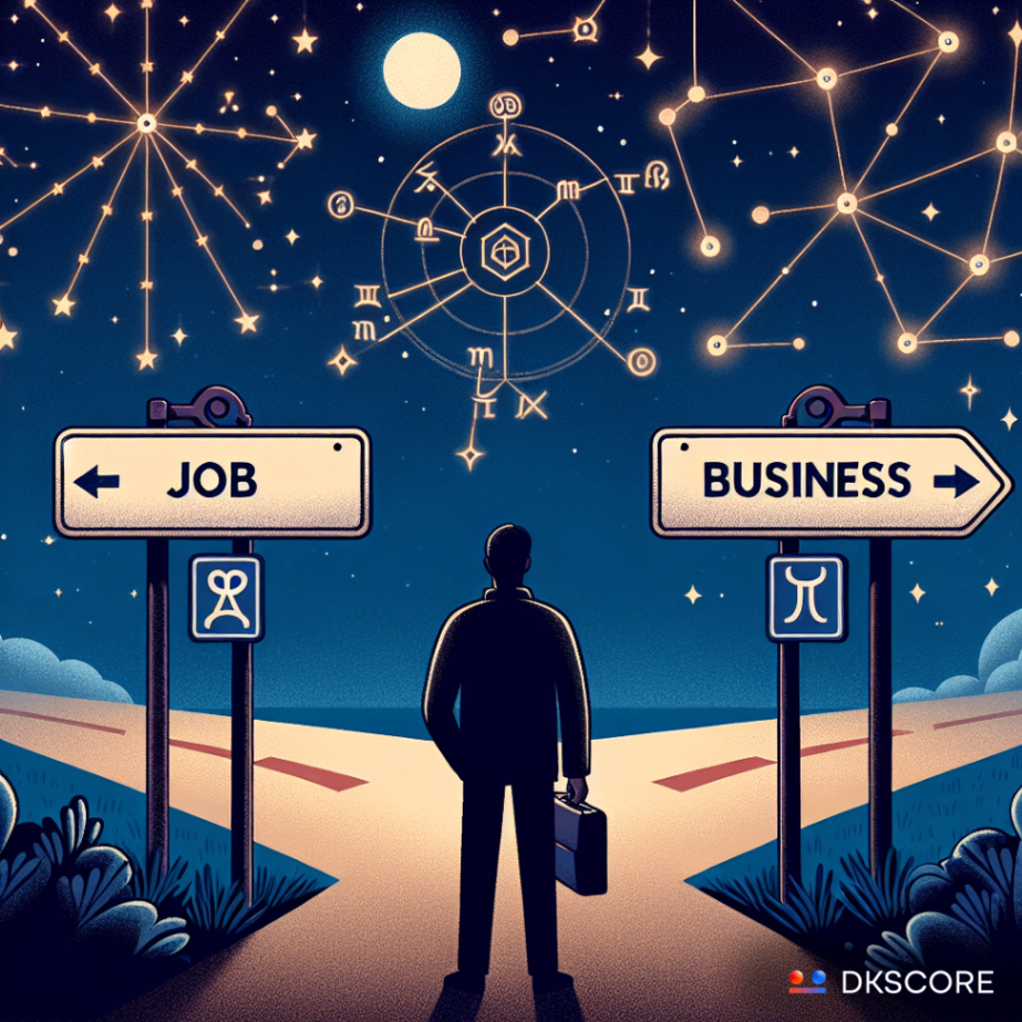 Should You Pursue a Job or Start a business astrology? A Vedic Astrology Perspective -DKSCORE Should You Pursue a Job or Start a business astrology? A Vedic Astrology Perspective -DKSCORE